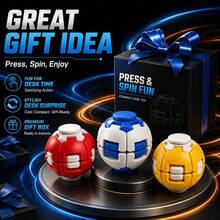 Puzzle Ball Fidget Toy, Colorful Educational Game, Ball Rotating Stress Relief Toy, Handheld Sensory Toy, Desktop Activity Game, Educational Learning Toy, Suitable As Gift For Children, Teenagers And Adults - Multicolor - View 9
