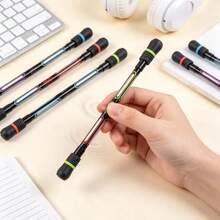 Spinning Pen For Beginners Students, Stress Relief Pen, Competition Spinning Pen, Creative Pen, Viral Style, Full Needle Tube Neutral Pen, Develop Intelligence, Beginner Spinning Pen, Replaceable Refill, Creative Stress Relief Pen, Random Color - A - View 3