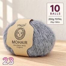 10-Pack Alpaca Blend Yarn, 25g Per Ball Total 250g, Multi-Color Fluffy Soft Knitted Yarn For DIY Knitting Sweaters, Cardigans, Vests, Scarves, Hats And Shawls - 10-pack Alpaca Wool - View 38