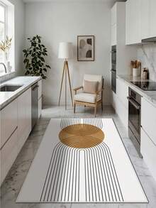 Digitally Printed Non-Slip Washable Runner And Area Rug Suitable For Living Room, Outdoor, Kitchen, Bedroom Carpet, Modern Design | Modern, Scandinavian, Bohemian And Classic Styles | 100% Polyester - Multicolor - View 3