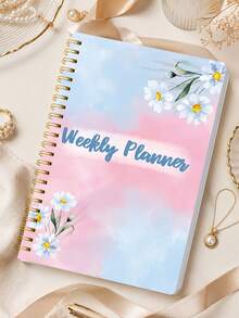 1pc A5 Weekly Organizer, Undated Spiral Planner With To-Do, Goals & Habit Tracking Pages For School Work, Office Desk Accessories, Christmas Gifts, Bible Study Materials - A - View 8