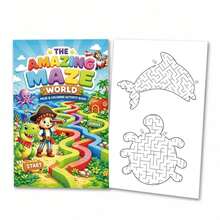 Toddler English Enlightenment Coloring Practice Book Children's English Educational Game Book Word Maze Sudoku Find & Seek Toddler English Enlightenment Educational Book | Word Puzzle + Word Spelling + Maze Coloring + Sudoku + Find & Seek Colorable Children's Early Education Game Practice Book - Multicolor - View 9