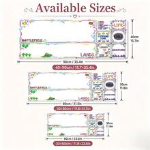 1pc Cartoon TCG Game Playmat Desk Mat, Multi-Purpose Makeup Nail Art Table Pad, Large Non Slip Desktop Protector S/M/L/XL - View 8