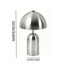 Kexinlighting -1PC Small Rechargeable Mushroom Lamp Cordless LED Touch Table Lamp Portable Dimmable Modern Home Decor For Desk, Bedroom, Nightstand, Living Room, Kitchen, Office, Dining Room, Bar - one-size - View 8