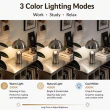 Kexinlighting -1PC Small Rechargeable Mushroom Lamp Cordless LED Touch Table Lamp Portable Dimmable Modern Home Decor For Desk, Bedroom, Nightstand, Living Room, Kitchen, Office, Dining Room, Bar - one-size - View 7