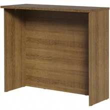 Isla Barra Comedor Desayunador Antecomedor 120cm Marrón, Juego de Mesa de Bar con 2 Taburetes Acolchados, Mueble Auxiliar para Cocina y Comedor - Marrón - Ver 5