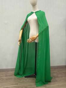 1pc Halloween Long Bride Cape Flowy Chiffon Cloak Anime Cosplay Shawl 150cm - Multicolor - View 28