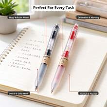 12pcs-Red Oil0.5mmPVC(Polyvinyl Chloride)Gel Pen - 12pcs-red Oil - View 2