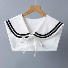 1pc Navy Style Shawl Fake Collar, Versatile For Women, Suitable For Spring, Summer, Autumn, Winter, Can Be Paired With Skirts, Tank Tops, T-Shirts, Sweaters And More - Multicolor - View 14