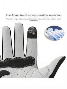 TOSUOD Unisex Full Finger Cycling Gloves 1 Pair, Winter Road Cycling Gear - Multicolor - View 3