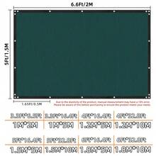 1pc Heavy Duty Privacy Fence Screen, Outdoor Sun Shade Barrier, Includes Cable Ties, Green Fence Privacy Screen, Optional 3.3ft/4ft/5ft/6ft, Christmas Gift, Ideal New Year Gift - 1pc Dark Green Outdoor Fence - View 5