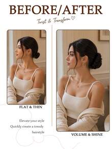 Self-Winding Bun Wig Hair Tie, Magic Wand Braid, Creates An Elegant Updo, A Stylish Hair Accessory Suitable For Women's Everyday Wear And Parties. - Multicolor - View 4