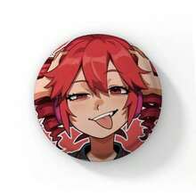 Pop Virtual Singer Kasane Soft Button Pins Cute Cartoon Girl Badge Round Brooch On Backpack Accessories Jewelry Gift For Friend Cartoon Badge Creative Anime Figure Pins - 58 mm - View 25