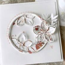 1 khuôn cắt kim loại hoa nhiều lớp, khuôn cắt hoa tinh xảo, phù hợp làm thiệp sinh nhật, scrapbook đám cưới và quà tặng thủ công - Hoa - Xem 7