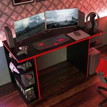 Escritorio Gamer Madesa Para Pc Y Consola - Rojo - Ver 8