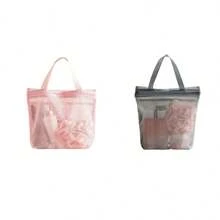 1/2/5pcs Large Waterproof Hanging Toiletry Storage Bag, Can Hold Coins And Small Items, Suitable For Home, Travel, Swimming, Gym, Dorm, Unisex Beach Storage Bag - Multicolor - View 12