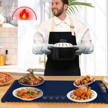 Electric Rollable Insulated Tray With Real-Time Temperature Display, Suitable For Parties, Buffets, Gatherings, Multi-Functional Food Warmer, Food Heating Pad, Food Insulation Mat - US A Type Plug(110-127V) - View 7