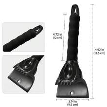 1pc Car Windshield Ice Scraper, Snow Removal Tool With Comfortable Handle, Frost Scraper For Clearing Ice And Snow From Vehicle Windows, Portable Winter Car Accessory, Suitable For SUV And Truck - Multicolor - View 4