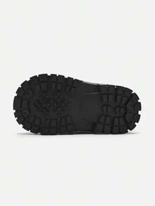 Balabala Baby Girls Fleece Lined Stable Walker Shoes Soft Warm Winter Infant Shoes - Gray and Black Tone - View 3