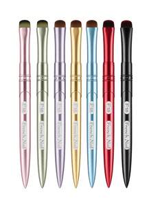 JOCNAIL 3-In-1 Precision French Tip Nail Brush, Professional Metal Handle Gel Polish Painting Pen & Residue Clean Up Brush Manicure Tool - Multicolor - View 6