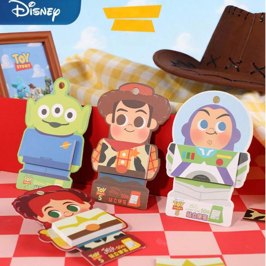 Disney 1pc 3D Standing Memo Pad, Non-Adhesive Cartoon Notepad, Cute Desktop Decor, Student Office Stationery, Planner Supplies And Gift - one-size - View 1