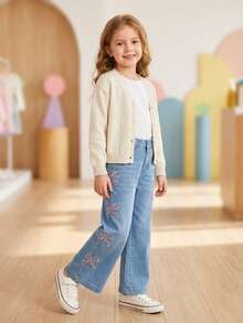 Tween Girls Jeans - Navy Blue - View 3