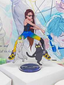 Set Stand Akrilik Pasangan Karakter Alien Stage, Stand Duo Anime Cosplay, Hadiah Dekorasi Meja Koleksi Penggemar Alien Stage - MultiWarna - View 14