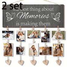1 Set Hanging Photo Frame, Record Family Memories, Thank You Gift, Housewarming, Christmas Gift, Warm Home Wall Decor, Room Decor, Living Room Decor - Multicolor - View 9