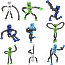 Set Mainan Robot dengan Perekat Hisap, Mainan Sensorik Kreatif dengan Perekat Hisap yang Dapat Diregangkan dan Berwarna-warni, Mainan untuk Melatih Imajinasi dan Kreativitas Remaja, Cocok untuk Permainan dan Aktivitas Pesta, Perlengkapan Pesta, Permainan Sensorik Anak Edisi Rumahan - MultiWarna - View 8
