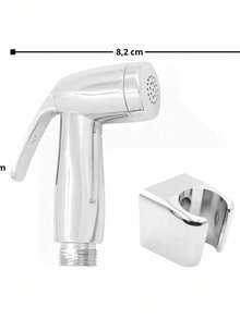 Ducha Higiênica Banheiro 100% Completa Luxo Metal Cromado 1,20m Privada JI SHOP - prata - Visão 5