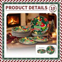 The Grinch Officially Licensed The Cartoon Theme Party Tableware Set, Decoration Set, Newborn Party Birthday Party, Photography Studio Decoration Props, Halloween Tableware, Christmas Tableware, New Year Tableware, Holiday Tableware, Disposable Tableware - View 17