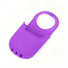 Bolsa colgante de drenaje para fregadero de cocina, estante de almacenamiento para esponja y paño, estante de drenaje para jabón de baño, estante de almacenamiento plegable sin taladro para grifo, bolsa de almacenamiento para cepillo de platos, cesta colgante de filtración creativa - 1 ud. - Ver 4