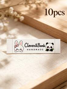 Handmade Customized Fabric Clothing Labels, Personalized Sew-On Sewing Labels, Custom Text Fabric Gift Labels, DIY Handmade Clothing, Bedding Or Knitwear Craft Accessories - Multicolor - View 13