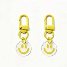Cute 5-50pcs Women's Smile Shaped Multi-Color Candy Car Earphone Keychain, Fashion Key Ring, Suitable For Daily Wear, Keychain Gift Souvenir, Car Accessory, Bag Pendant, Campus Gothic Y2K Style - Multi-color - View 15