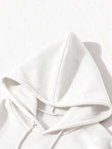 Sudadera stwd con estapado grande en la parte trasera y logos pequeños adelante unisex - Blanco - Ver 4