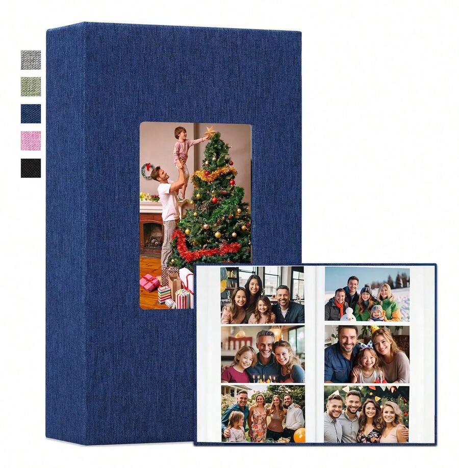 Acid-Free & Archival Page Photo Albums - Dark Blue - View 1