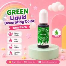 4 Colors 10ml Baking Decoration Liquid Coloring Set, Red Yellow Sky Blue Green Decorative Pigment For Surface Ornament, Baking Craft & Creative Styling - View 15