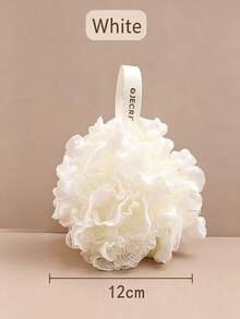 1pc Soft Mesh Bath Loofah, Two Tone Color Shower Sponge, Exfoliating Bath Pouf With Hanging Loop, Gentle Body Washing Puff For Shower Bathroom, Assorted Pastel Colors Holiday Essentials Christmas Bathroom Accessories - Multicolor - View 14