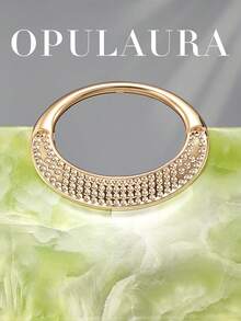 OpulAura 極簡大理石女款手提包，優雅亮面金屬條紋裝飾，附金屬鏈條，適合晚禮服、派對、婚禮、舞會等正式場合 - 綠色 - 查看 7