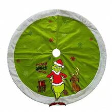 The Grinch 聖誕桌巾裝飾布，趣味聖誕裝飾布，桌面裝飾，節日桌布佈置，增添節慶氛圍 - 彩色 - 查看 6
