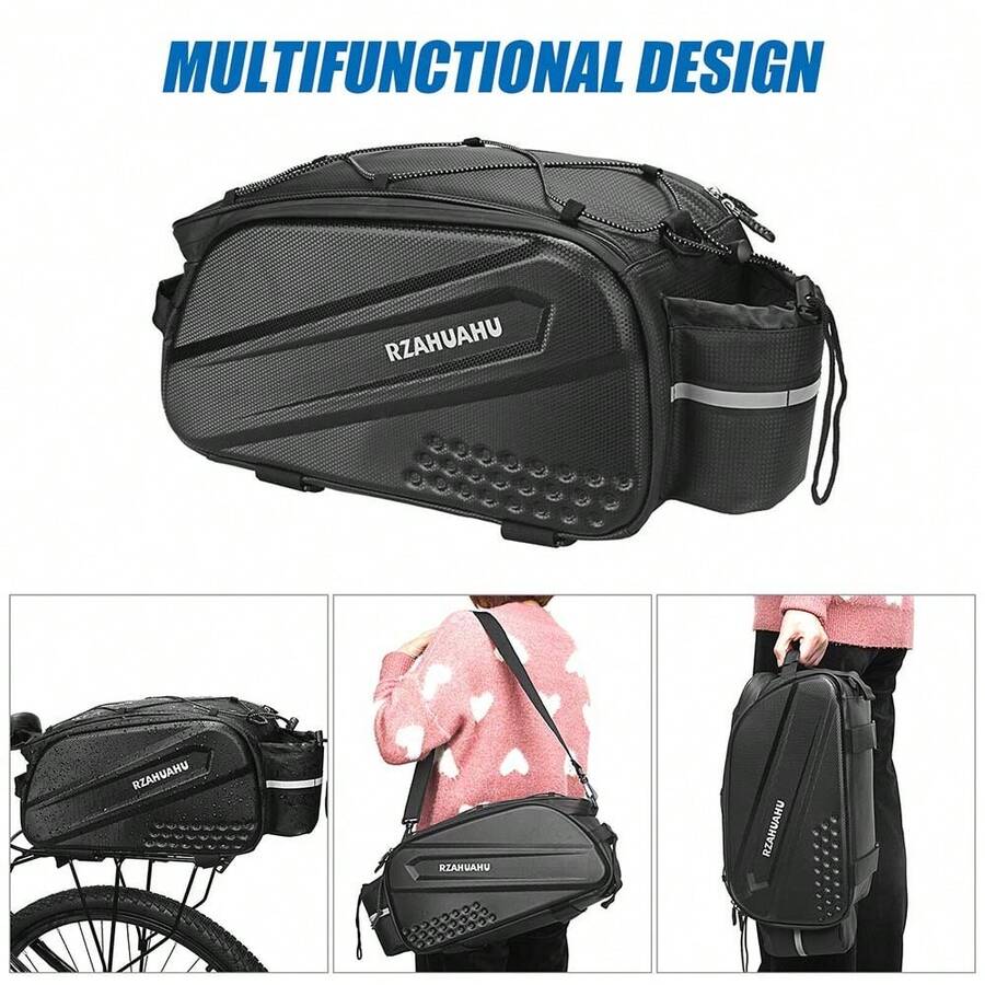 Bike Bicycle Rear Rack Pannier Bag Waterproof Bicycle Seat Case Carrying Bag - A - View 1