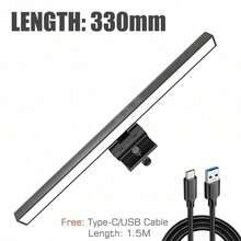 Anti-Blue Light LED Monitor Light Bar, Touch Control & Auto Dimming, USB Powered, 33cm And 50cm Options, Suitable For Computer Office Reading - Three Colors Adjustable - View 14
