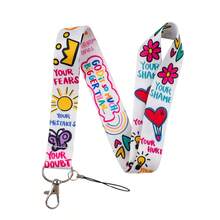 Mixed Style Cartoon Print Lanyard, Polyester Neck Lanyard, Phone Lanyard ID Card Holder Strap For School Work Office, Lovely Gift - Multicolor - View 15