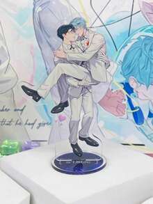 Set Stand Akrilik Pasangan Karakter Alien Stage, Stand Duo Anime Cosplay, Hadiah Dekorasi Meja Koleksi Penggemar Alien Stage - MultiWarna - View 9