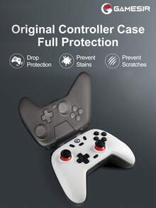 GameSir Nova Lite Gamepad For PC Compatible With Switch 2/1 Steam Android IOS Mobile Phone Windows With Original Controller Protective Case Hall Effect Joysticks Wireless Gaming Controle 2 Rumble Vibration Motors Turbo Function - Grey - View 4