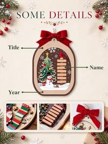 Personalized Family Christmas Hanging Ornament, Customized 2026 Christmas Tree Ornament, Christmas Decoration, Christmas Gift - Multicolor - View 8