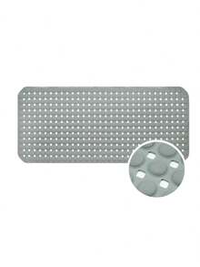 1pc Non-Slip Bathtub Mat With Drainage Holes And Suction Cups, Shower Mat And Bathroom Rug, Home Bathroom Accessories - Multicolor - View 4