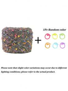 Rainbow Horse Mohair Blend Flat Yarn - "Starry Sky" Series, Suitable For Sweaters, Dolls And Bags DIY Knitting Materials, Yarn Knitted For Making Sweaters, Scarves, Bags And Other Handmade Crafts - Multicolor - View 12