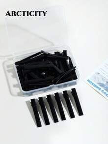 Arcticity 100pcs 5.5cm Fluffy Hair Root Clips, Designed For Hair Salons, High Quality. DIY Hair Styling Tool, Easily Create Voluminous Hair Roots, Add Hair Volume And Layering, Excellent Choice For Hair Styling - 6CM Black Square Clip - View 3