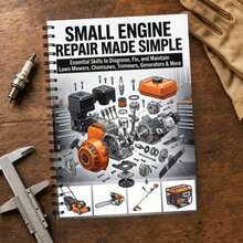 Small Engine Repair Themed Notebook: Spiral Bound Learning Notebook, Suitable For Lawn Mowers, Chainsaws, Oil Saws, Generators, Small Gasoline Engine Troubleshooting, Maintenance Records And DIY Repair Project Planning - A - View 5